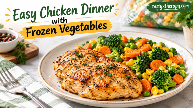 Easy Chicken Dinner with Frozen Vegetables