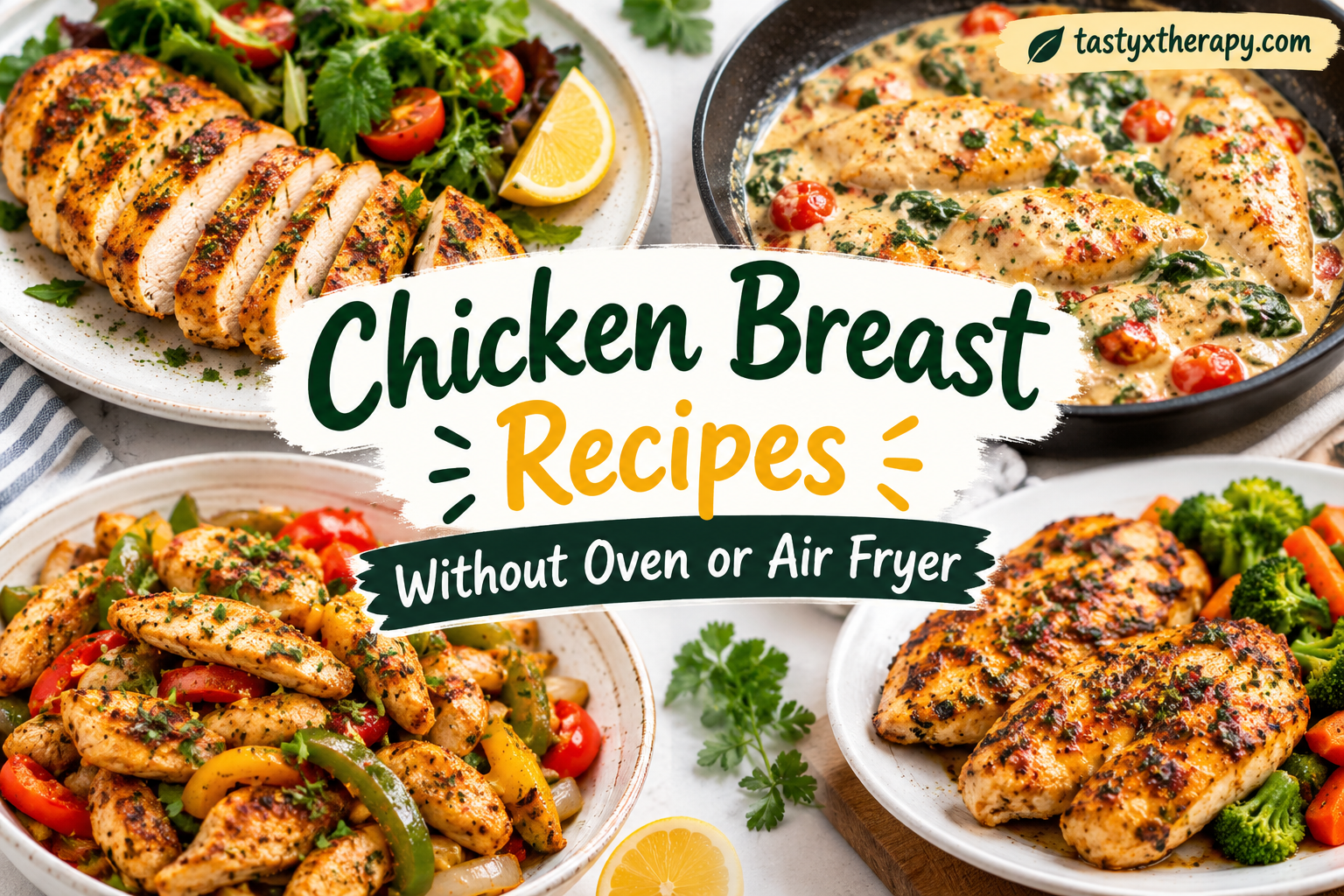 Chicken Breast Recipes Without Oven or Air Fryer: Easy Stovetop Meals
