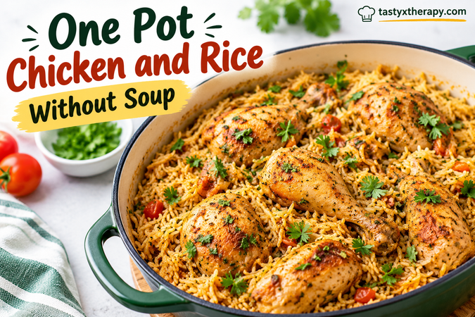 One Pot Chicken and Rice Without Soup: Easy, Flavorful Dinner