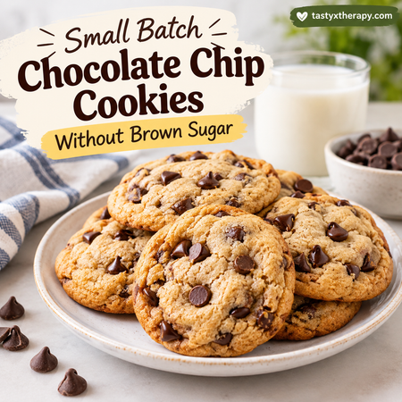 Small Batch Chocolate Chip Cookies Without Brown Sugar