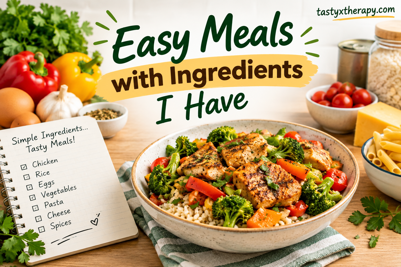 Easy Meals With Ingredients I Have: Simple Recipes for Busy Days
